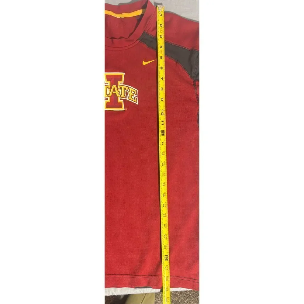 Nike Dri-Fit Iowa State T Shirt Size Large Red Authentic - Picture 8 of 8